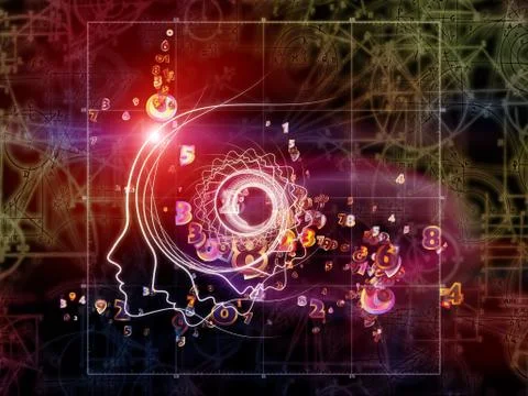 Glow of Geometry Stock Illustration