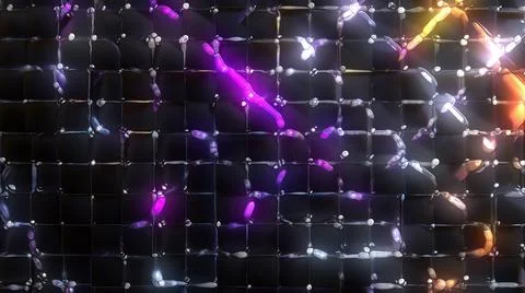 Glow glass elements Stock Illustration