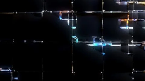 Glow glass elements Illustrazione stock