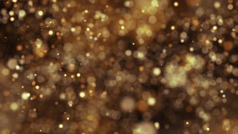 Glow gold blurred looping particles animation Stock Footage 337852953