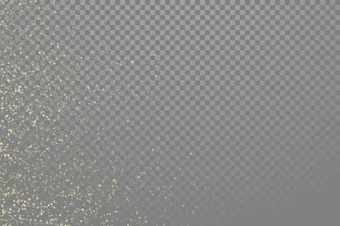 Glow gold particles vector star dust shimmer Stock Illustration