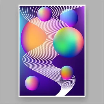 Glow gradient futuristic background Stock Illustration
