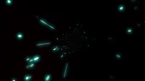 Glow Green Light Particles Explosion Motion Background Stock Footage 72734085