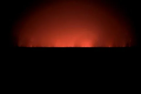 Glow on horizon Stock Footage