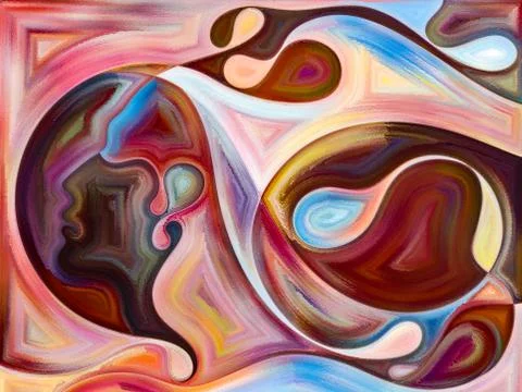 Glow of Inner Colors Stock Illustration
