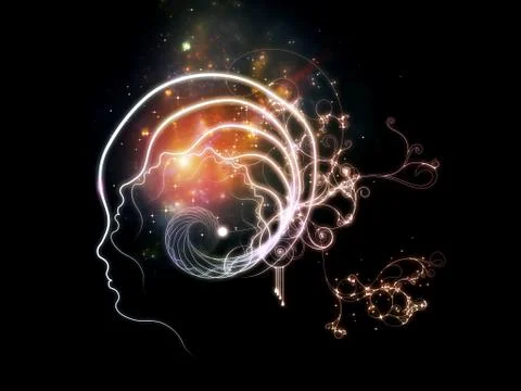 Glow of Inner Thoughts Stock Illustration