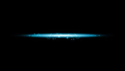 Glow isolated blue transparent effect, lens flare, explosion, glitter, line, sun Stock Illustration