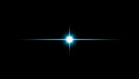 Glow isolated blue transparent effect, lens flare, explosion, glitter, line, sun Stock-Illustration