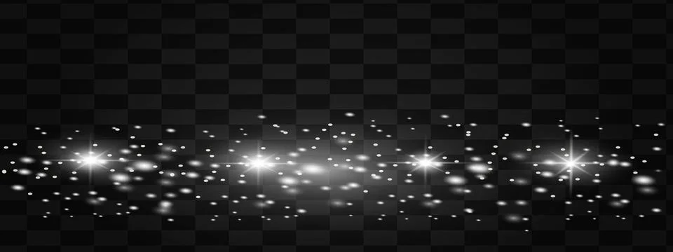 Glow isolated white light effect, lens flare Stock Illustration