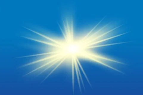 Glow isolated white light effect Stock Illustration