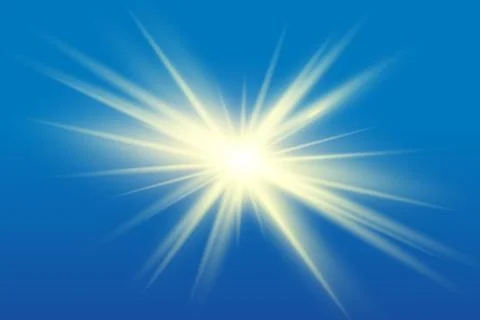 Glow isolated white light effect Stock Illustration