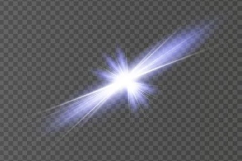 Glow isolated white light effect, lens flare, explosion, glitter Stock Illustration