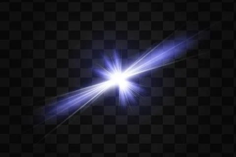 Glow isolated white light effect, lens flare, explosion, glitter Stock Illustration