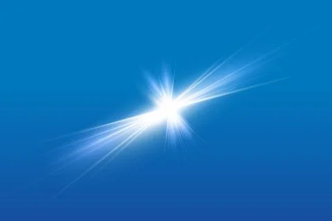 Glow isolated white light effect, lens flare, explosion, glitter, line Illustrazione stock