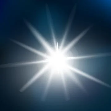 Glow isolated white light effect, lens flare, explosion, glitter Stock Illustration