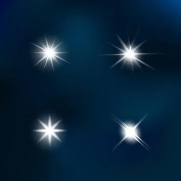 Glow isolated white light effect, lens flare, explosion, glitter Illustrazione stock