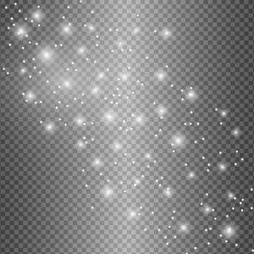 Glow isolated white light effect, lens flare Stock Illustration