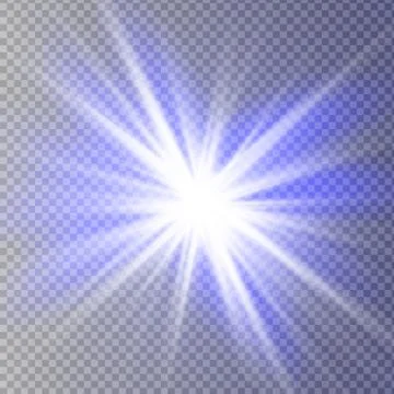 Glow isolated white light effect Stock Illustration