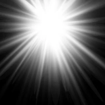 Glow isolated white light effect Stock Illustration