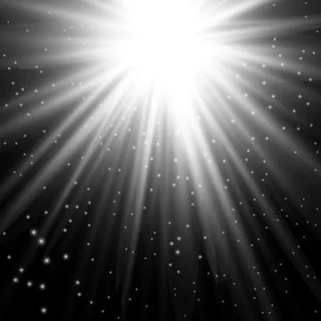 Glow isolated white light effect Stock Illustration