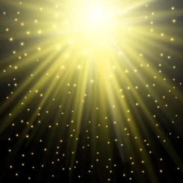 Glow isolated white light effect Stock Illustration