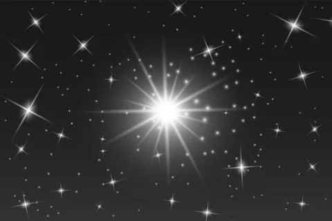 Glow isolated white light effect Stock Illustration