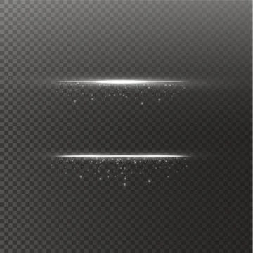 Glow isolated white transparent effect, lens flare, explosion, glitter, line Stock-Illustration