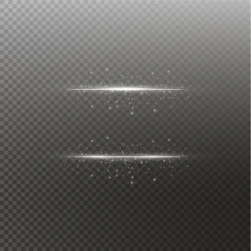 Glow isolated white transparent effect, lens flare, explosion, glitter, line Illustrazione stock