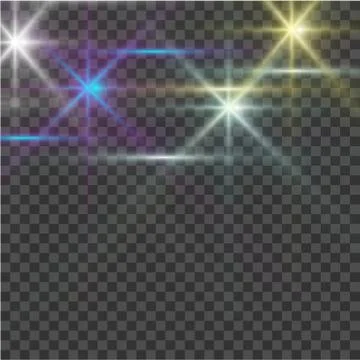 Glow light burst explosion with transparent. Bright Star. Transparent shining Stock Illustration