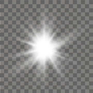 Glow light effect. Abstract effect of lighting flare. Vector. Stock Illustration