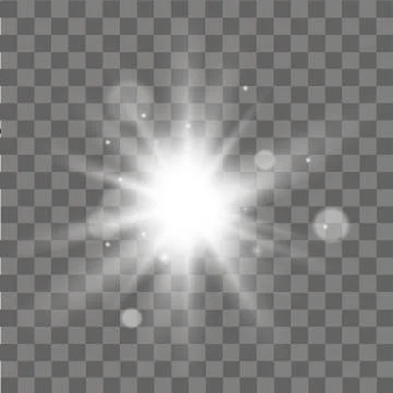 Glow light effect. Abstract effect of lighting flare. Vector. Stock Illustration