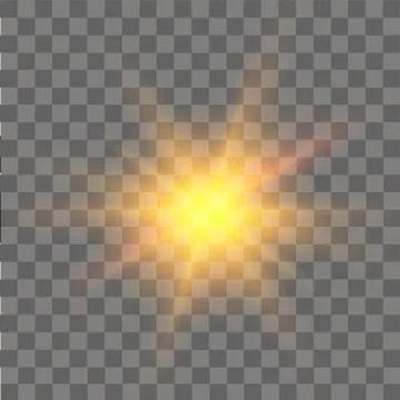 Glow light effect. Abstract effect of lighting flare. Vector. Stock Illustration