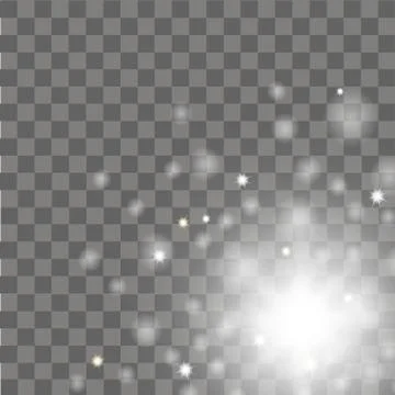 Glow light effect. Abstract effect of lighting flare. Vector. Stock Illustration