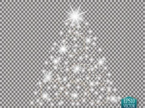 Glow light effect. Cloud of glittering dust. Vector illustration. Christmas Stock-Illustration
