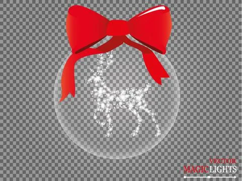 Glow light effect. Cloud of glittering dust. Vector illustration. Christmas Stock Illustration