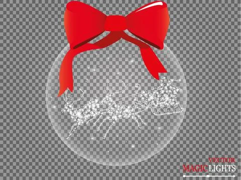 Glow light effect. Cloud of glittering dust. Vector illustration. Christmas Illustrazione stock