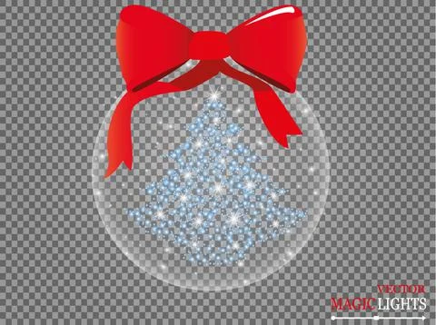 Glow light effect. Cloud of glittering dust. Vector illustration. Christmas Illustrazione stock
