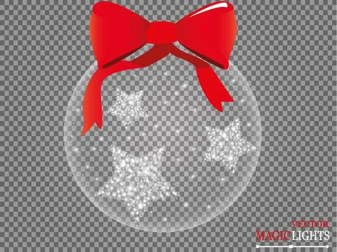 Glow light effect. Cloud of glittering dust. Vector illustration. Christmas Illustrazione stock