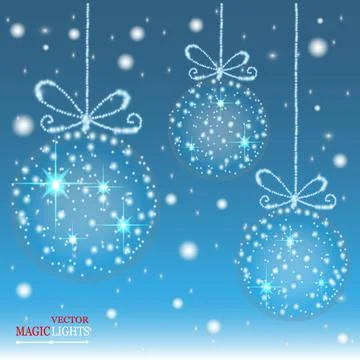 Glow light effect. Cloud of glittering dust. Vector illustration. Christmas Stock Illustration