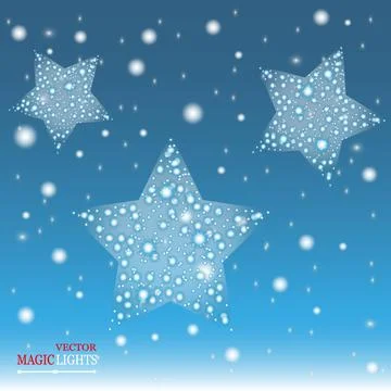 Glow light effect. Cloud of glittering dust. Vector illustration. Christmas Illustrazione stock