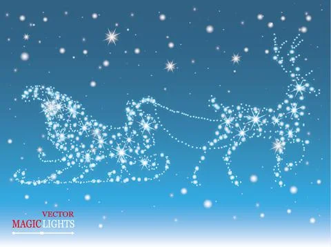 Glow light effect. Cloud of glittering dust. Vector illustration. Christmas Stock Illustration