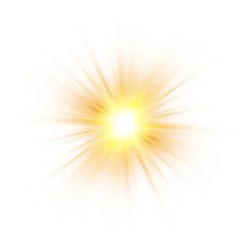 Glow light effect, explosion, glitter, spark, sun flash. Vector illustration Stock Illustration