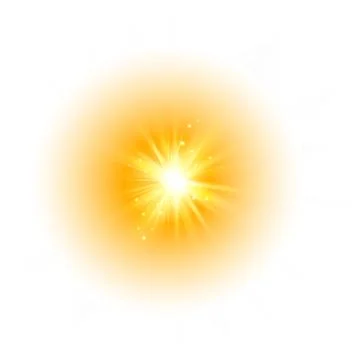 Glow light effect, explosion, glitter, spark, sun flash. Vector illustration Stock Illustration