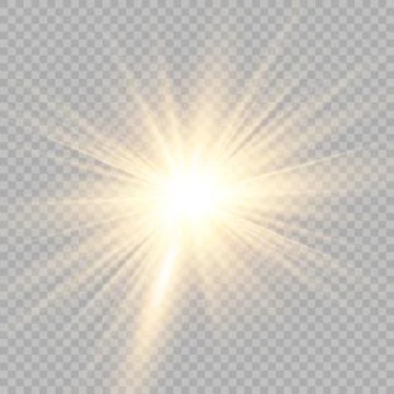 Glow light effect, explosion, glitter, spark, sun flash. Vector illustration Stock Illustration