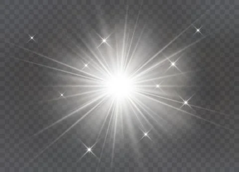 Glow light effect. Stock Illustration