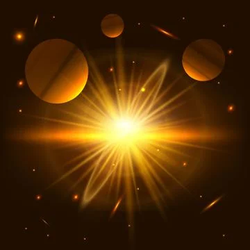 Glow light effect. Stock Illustration