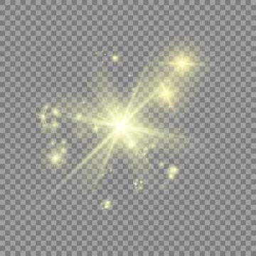 Glow light effect. Star burst with sparkles.Sun Stock Illustration