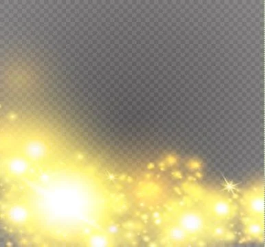 Glow light effect. Star burst with sparkles. Stock Illustration