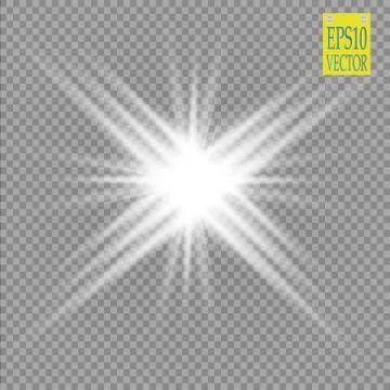 Glow light effect. Star burst with sparkles.Sun.Power energy neon lights cosmic Stock Illustration