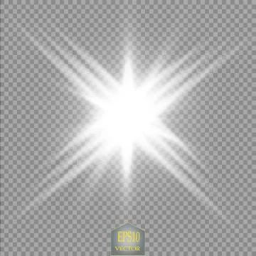 Glow light effect. Star burst with sparkles.Sun.Power energy neon lights cosmic Ilustração Stock